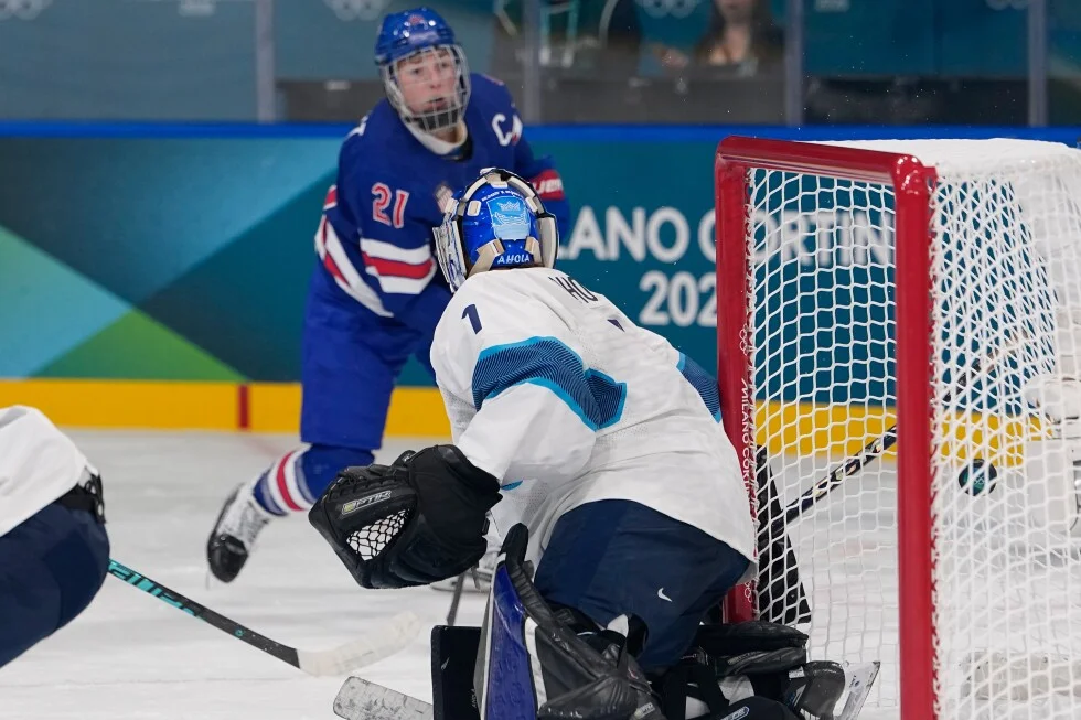 Knight ties U.S. Olympic goal record in 5-0 win over Finland