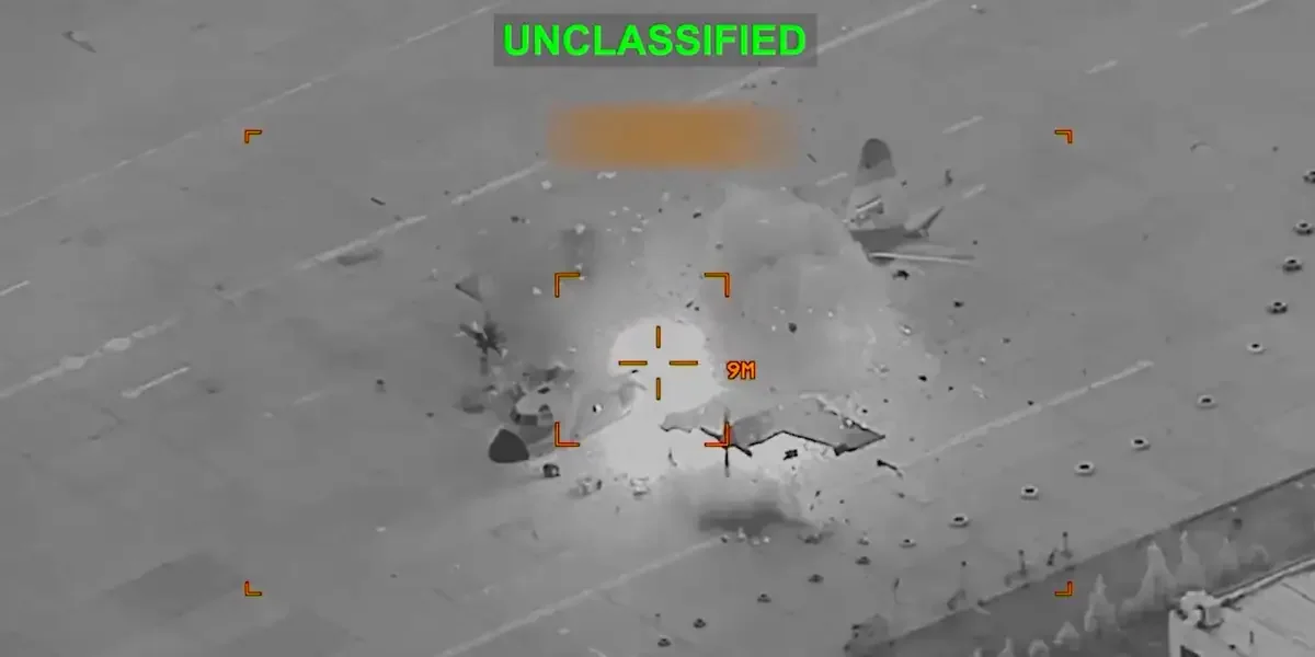 U.S. strikes target Iran’s aging fleet, new footage shows planes ablaze