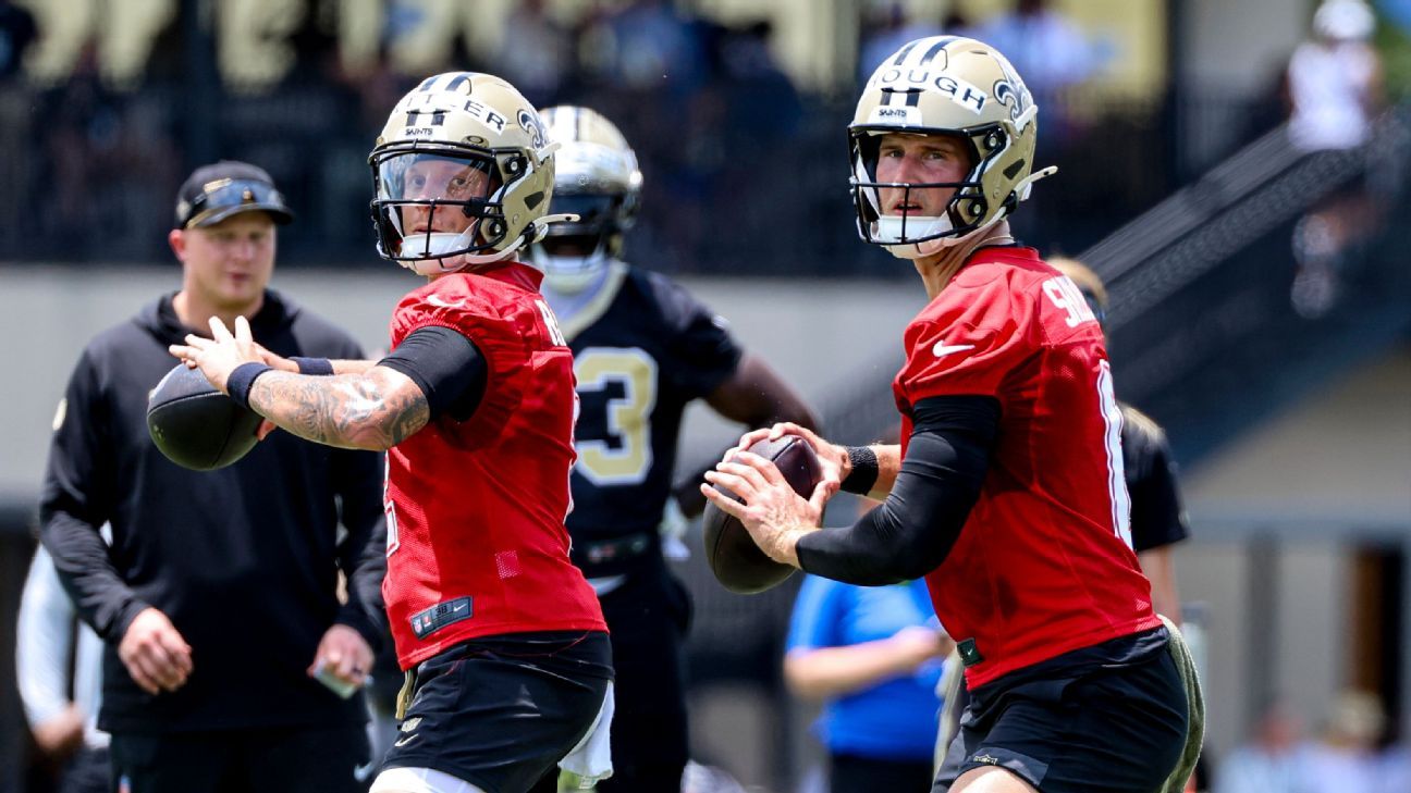 Featured image for Saints' QB Battle: Moore to Decide Next Week Between Rattler and Shough
