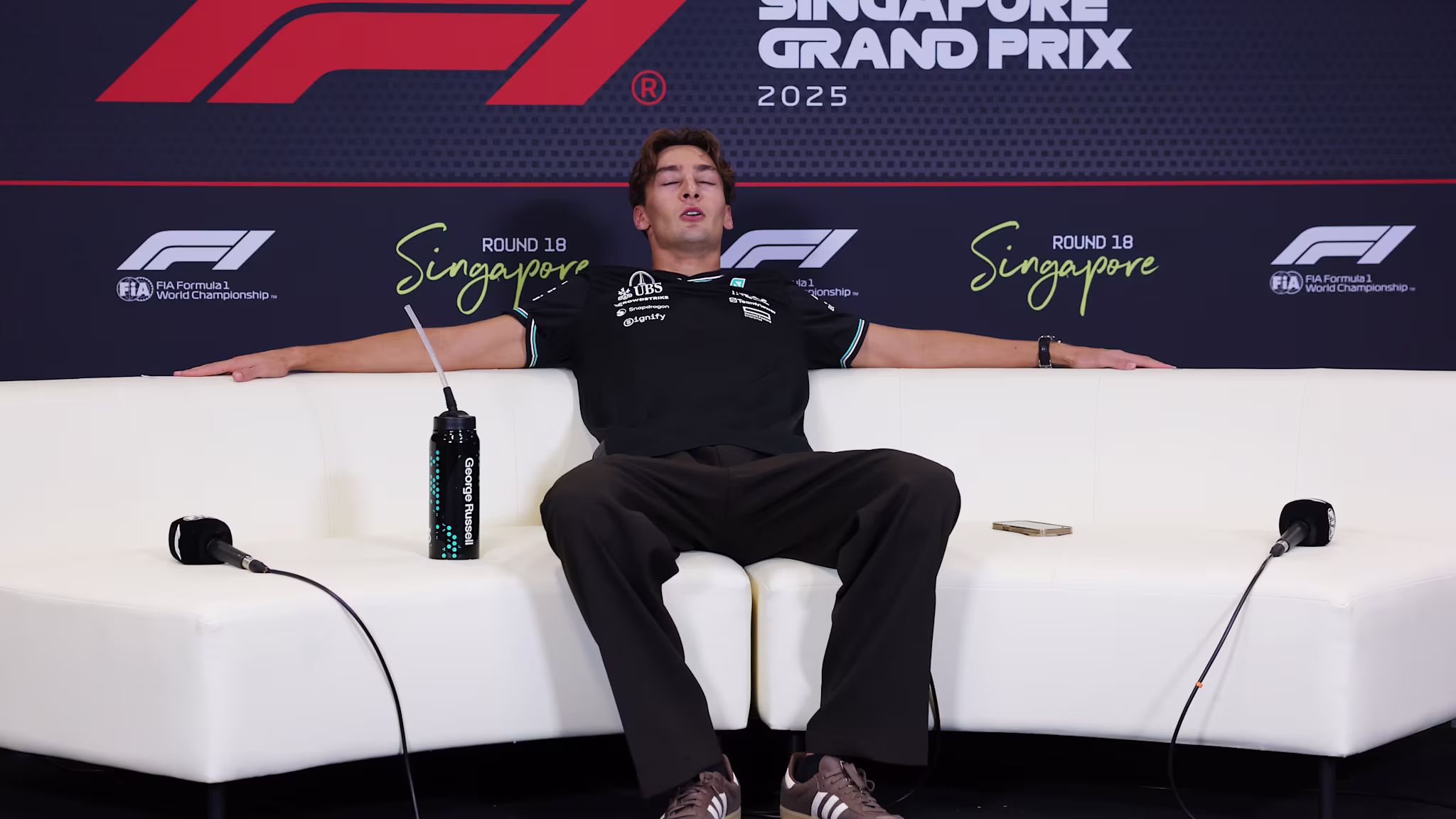 Featured image for Singapore GP Highlights: Russell's Win, Norris-Piastri Collision, and McLaren's Title