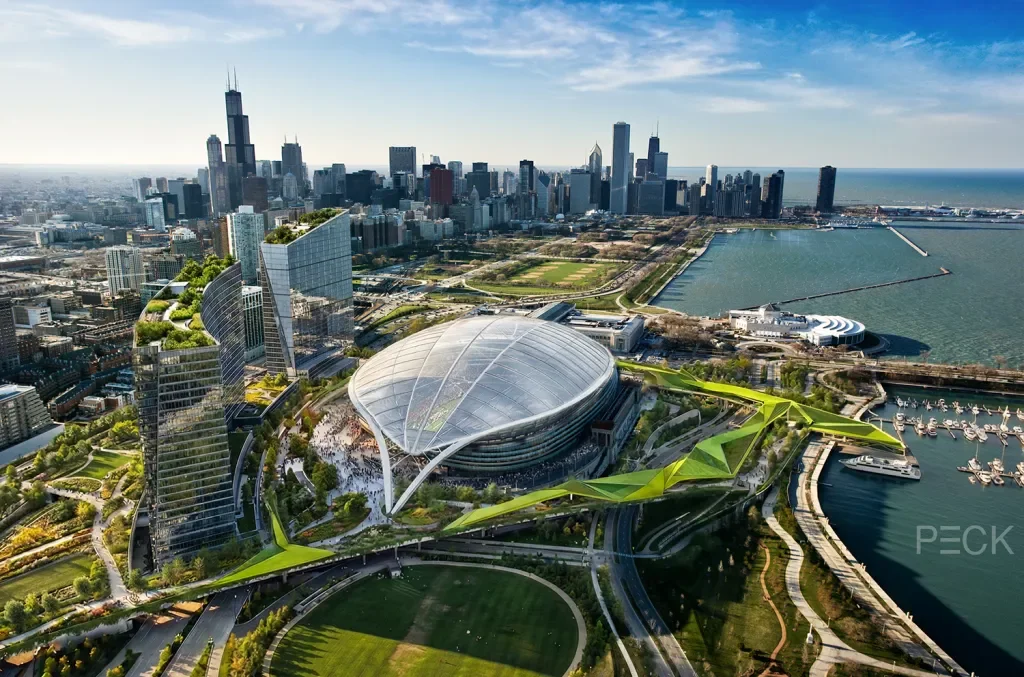 Architect’s translucent Soldier Field dome aims to lure Bears back, but funding uncertain