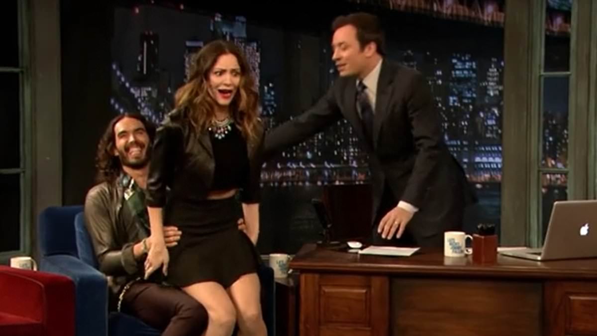 Featured image for "Jimmy Fallon Confronts Russell Brand for Inappropriate Behavior Towards Katharine McPhee"