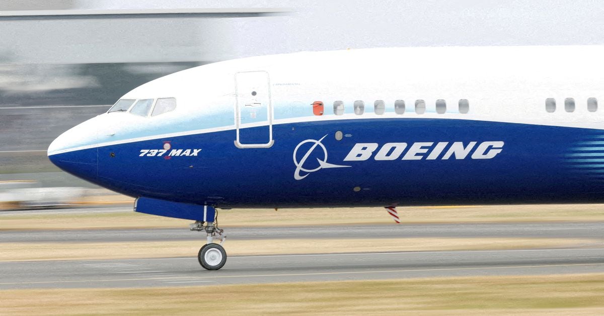 Featured image for Boeing's 737 MAX deliveries halted due to parts issue, shares tumble.
