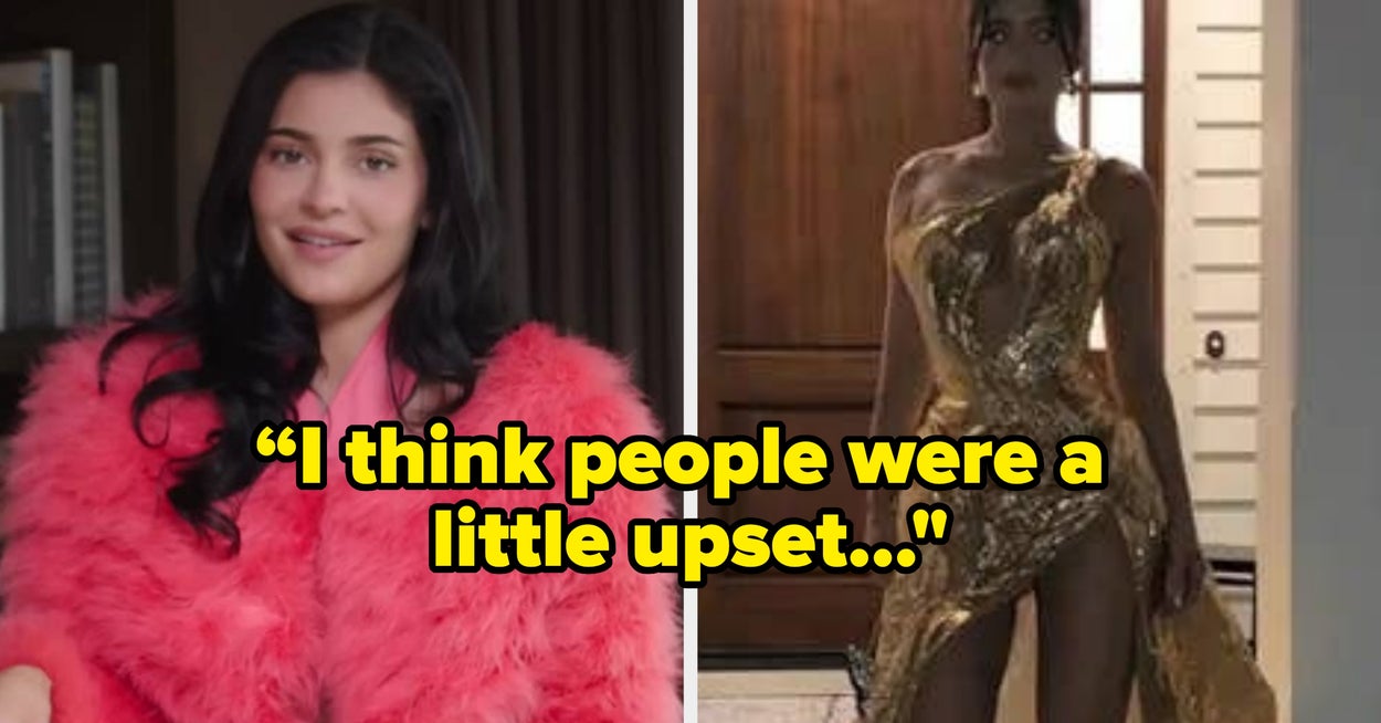 Featured image for Kylie Jenner Stands by Her Controversial Gold Dress at Bieber Wedding