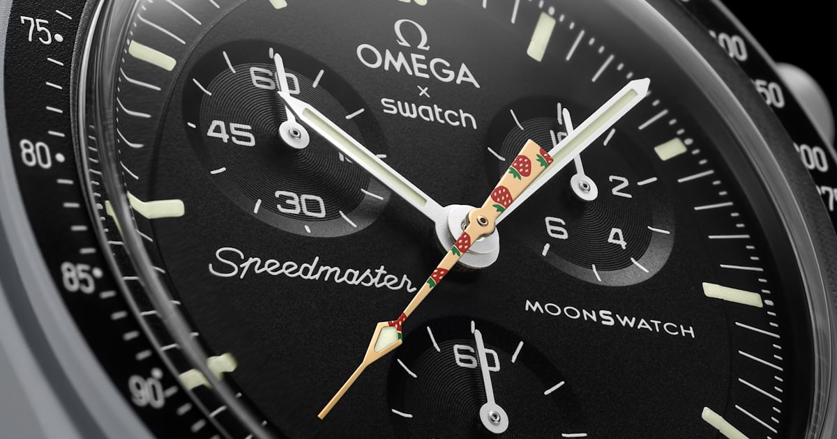 Featured image for "MoonSwatch's 'Strawberry Moon' Mission: Harvesting MoonShine Gold"