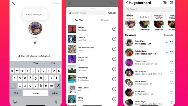 Featured image for "Instagram Introduces Music Integration for Notes Feature"