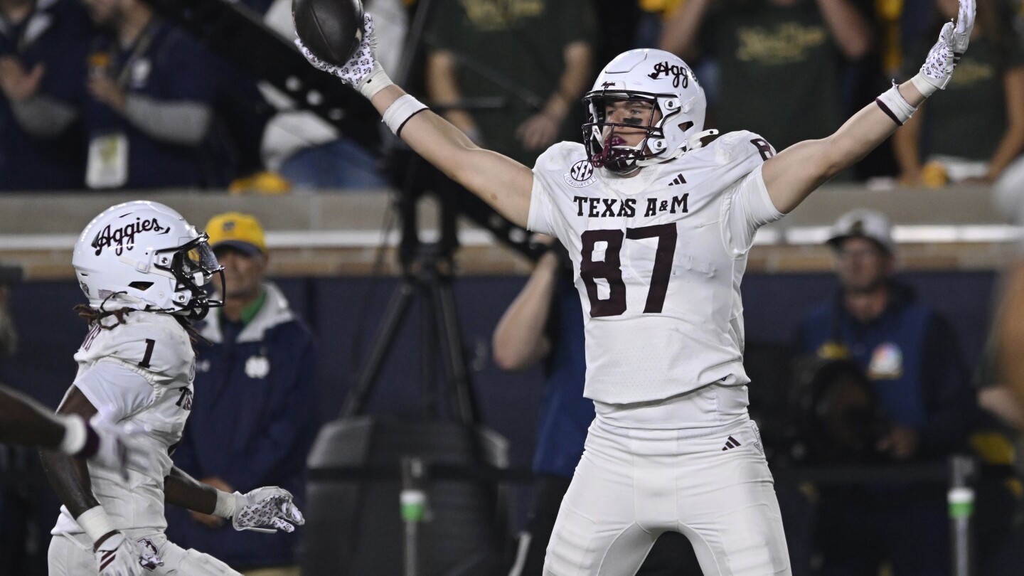 Featured image for Texas A&M Climbs to Top 10 in College Football Rankings