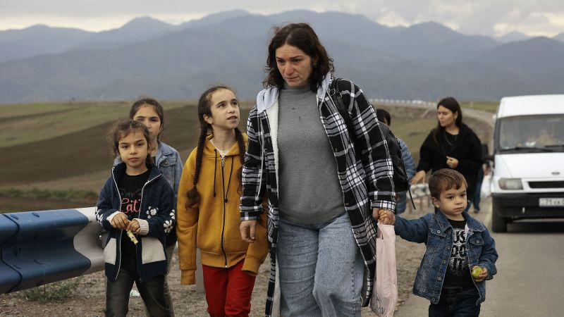 Mass Exodus: Armenians Flee Nagorno-Karabakh, Leaving Uncertain Future