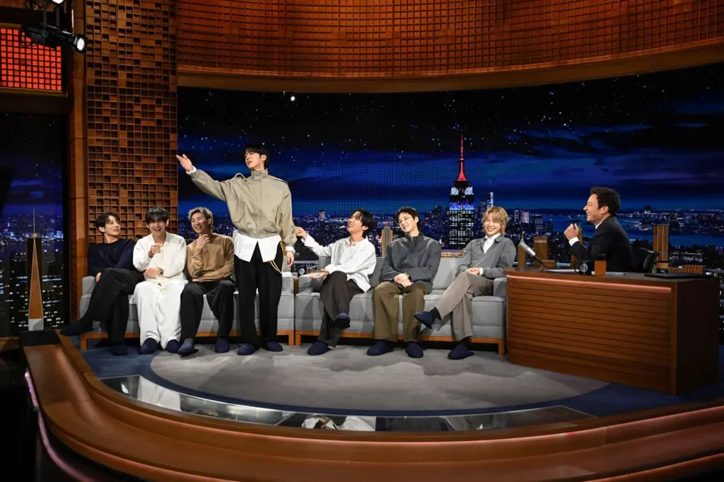 BTS Lights Up Fallon Night With Audience Surprises and ‘SWIM’ at Guggenheim