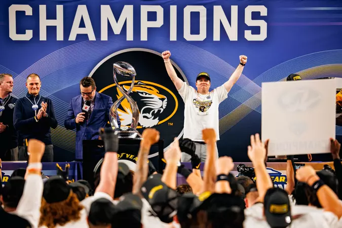 Featured image for "Mizzou Secures Eli Drinkwitz as Head Coach Through 2028 with Contract Extension"