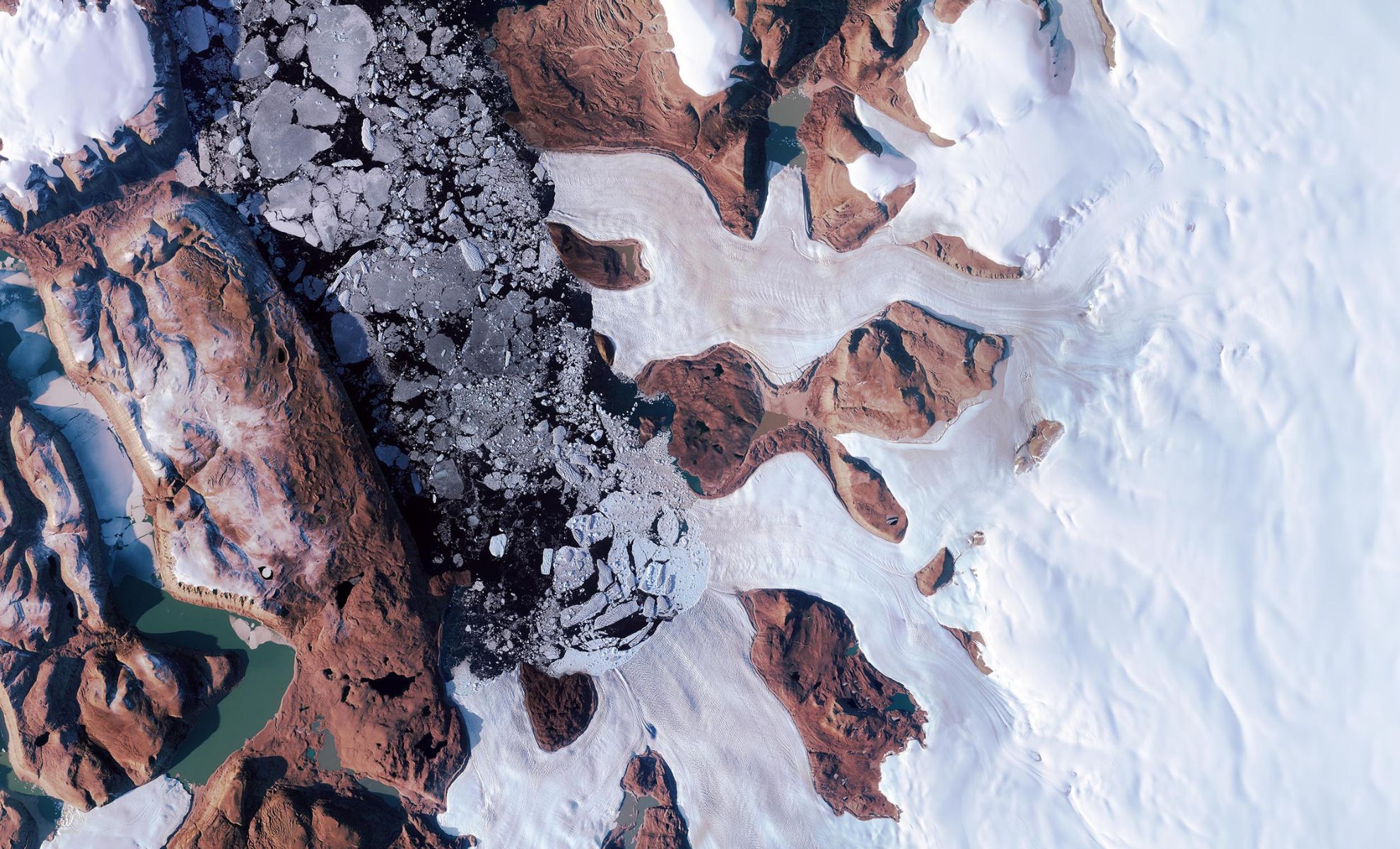 Featured image for Greenland's Buried Lake Erupts, Forming Massive Crater