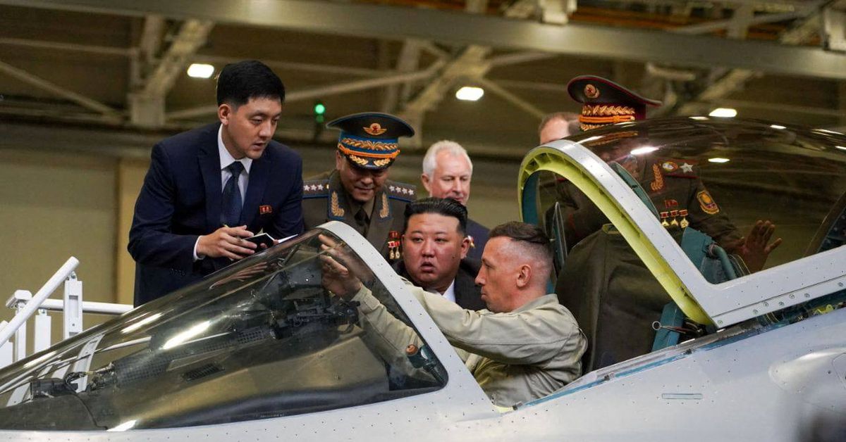 "Kim Jong Un's Visit to Russian Fighter Jet Plant Signals Growing Confidence and Alliance with Putin"