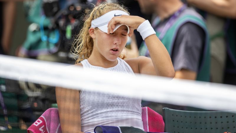 Featured image for Controversial Racket Call Ends Mirra Andreeva's Wimbledon Run