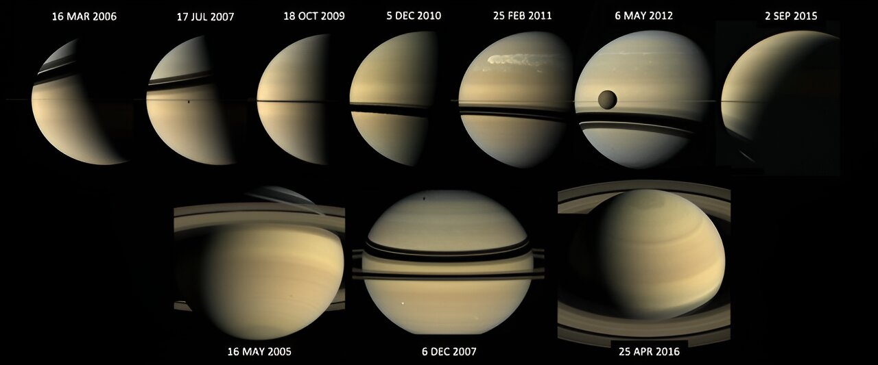 "Stunning Saturn: Changing Seasons and Farewell to the Enormous Polar Vortex"