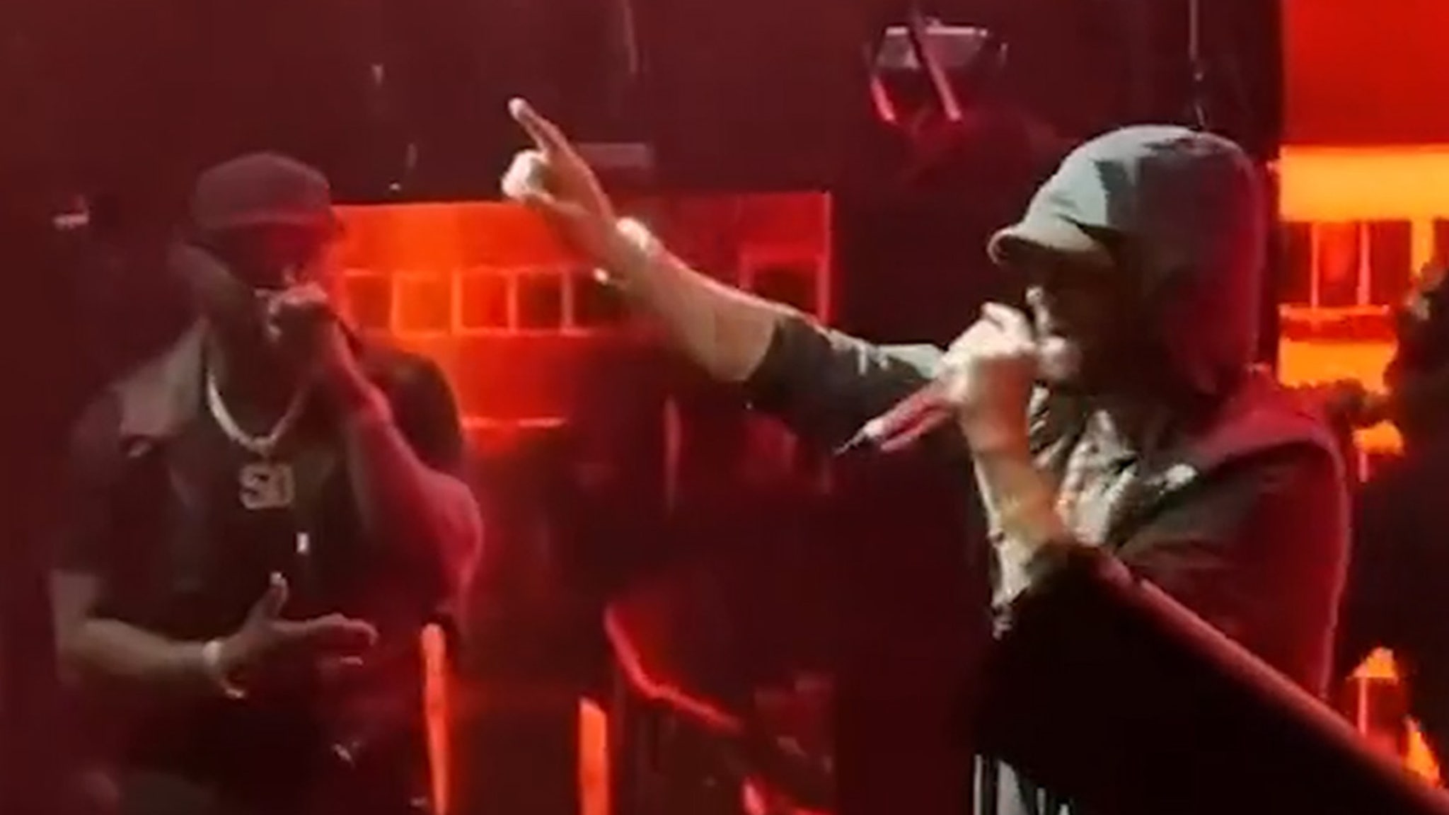 Eminem Joins 50 Cent for Surprise Performance in Detroit