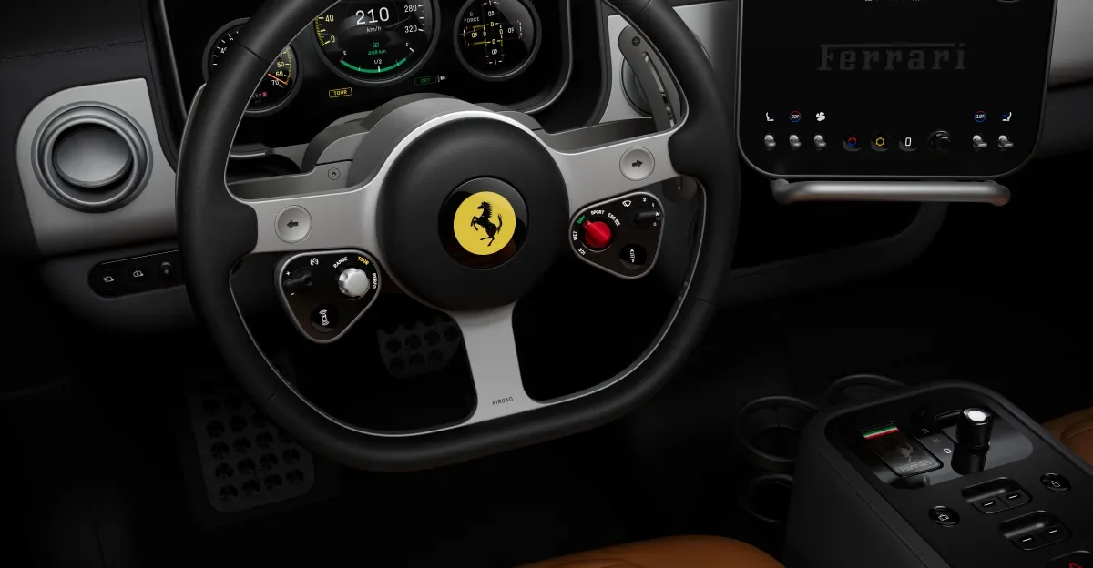 Ive and LoveFrom Craft Ferrari’s First All-Electric Supercar Interior