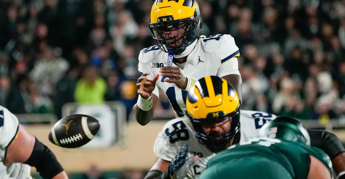 Featured image for Michigan Football Secures Fourth Straight Win Over Michigan State Amid Safety and Controversy