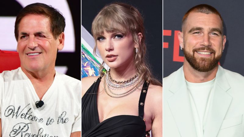 Travis Kelce Claps Back at Mark Cuban's Taylor Swift Matchmaking Attempt