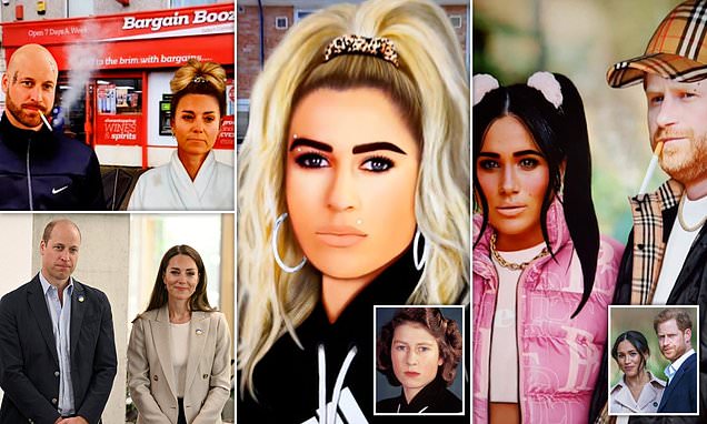 Featured image for "Artist's 'Council Estate' Makeover for Royals Receives Praise for Prince William's New Look"