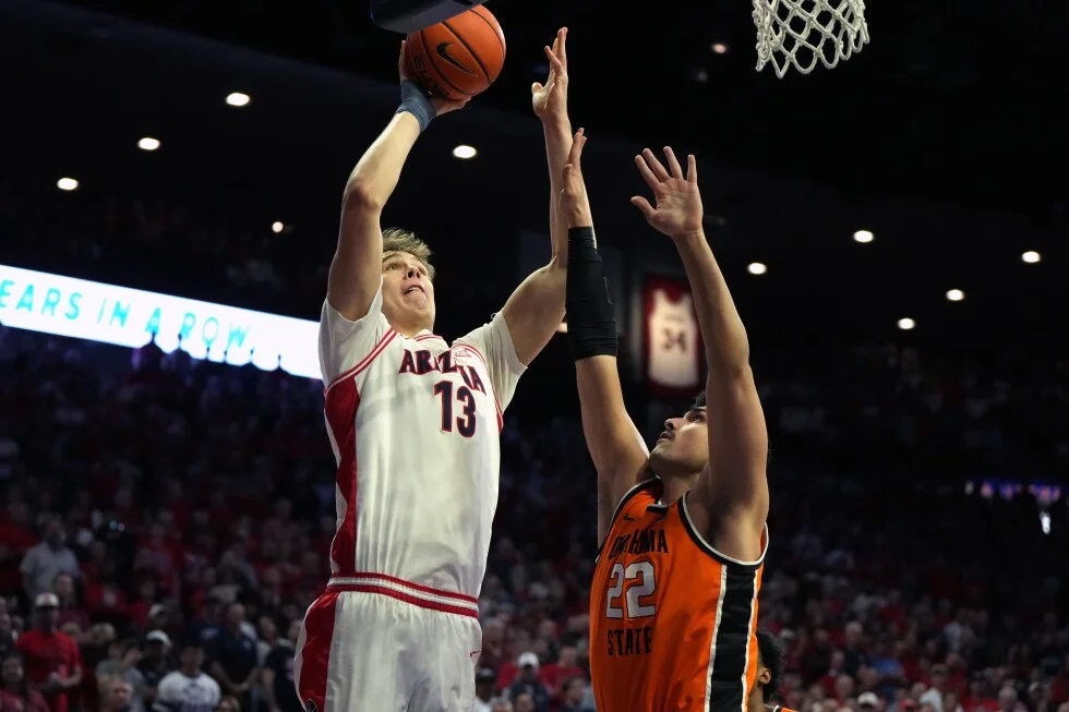 Arizona Extends No. 1 Streak as Houston Surges in AP Top 25