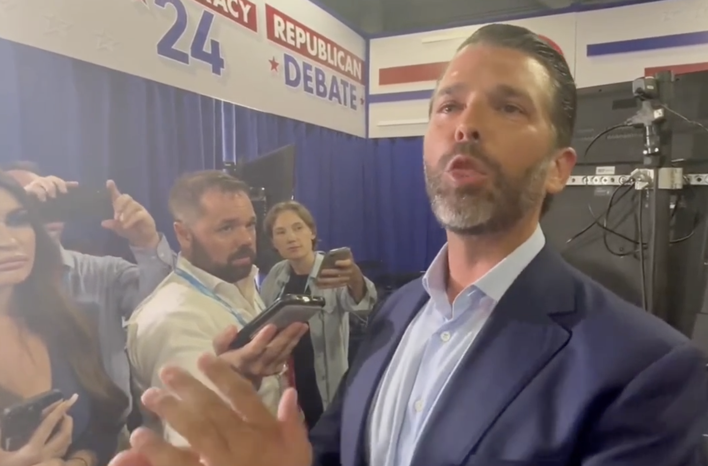 "Trump Jr.'s Backstage Tantrum at GOP Debate Sparks Controversy"