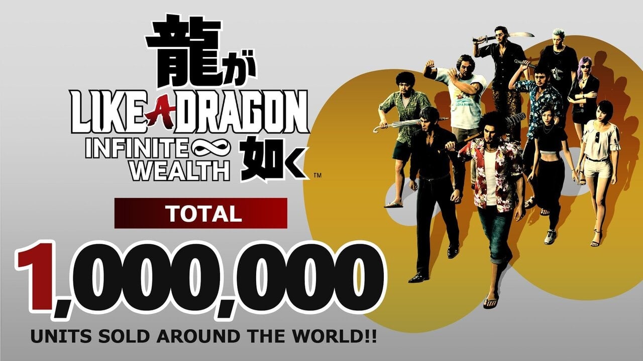 Featured image for "Like a Dragon: Infinite Wealth Hits 1 Million Sales Milestone"