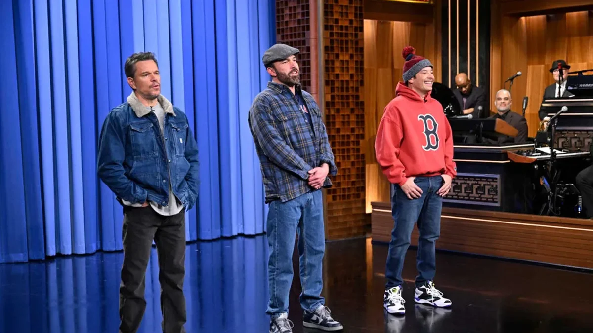 Affleck, Damon Take a 351-Town Tour on Fallon’s Tonight Show