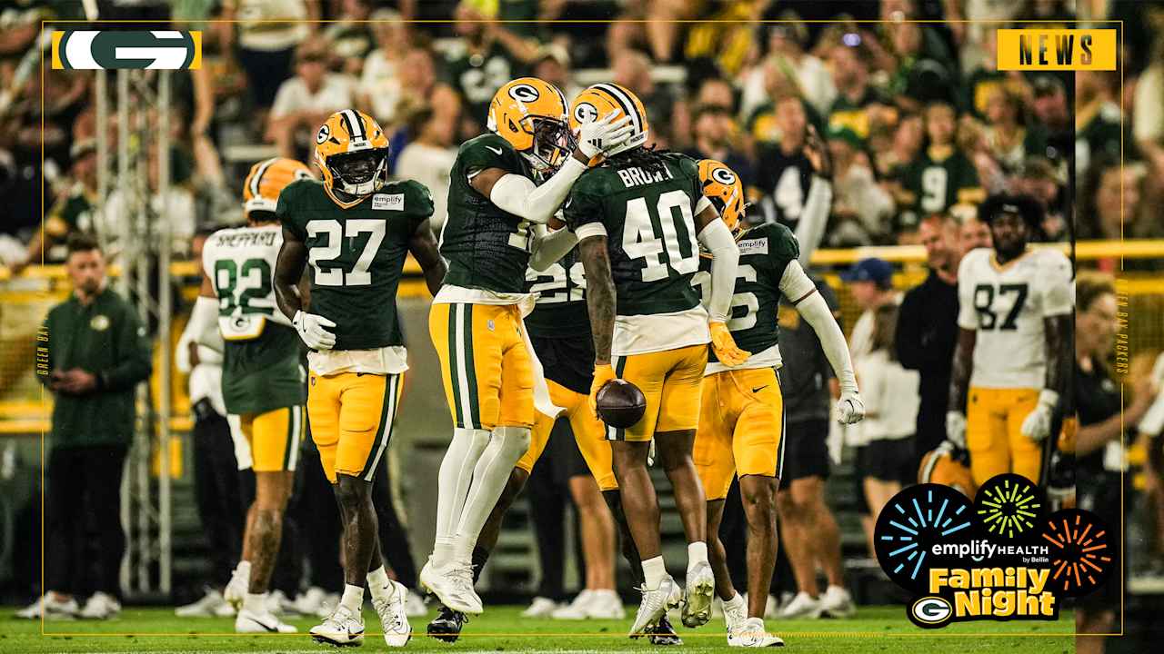 Featured image for Omar Brown Shines as Packers Defense Dominates Family Night
