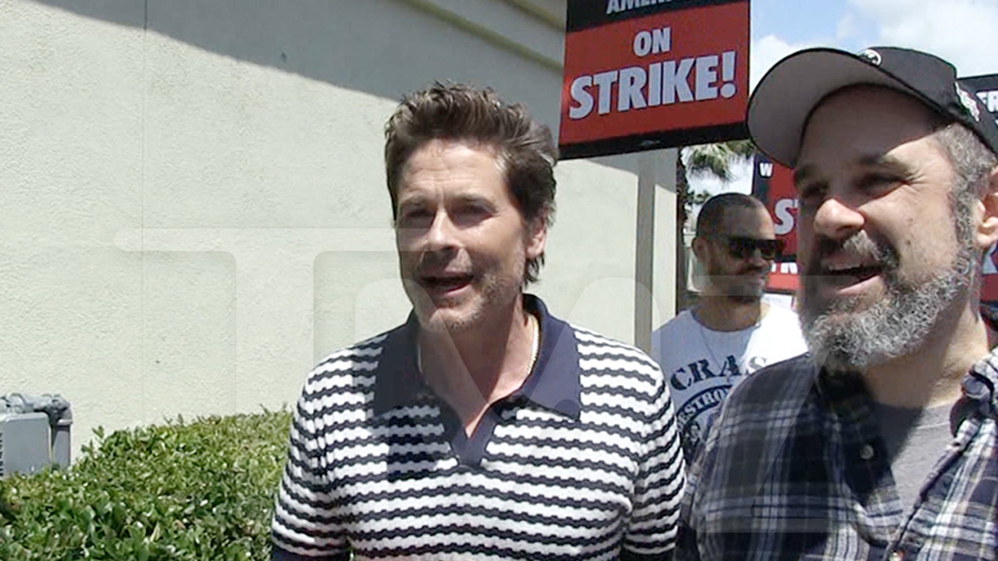 Featured image for Rob Lowe and Son Unite in Writers' Strike at Paramount Studios.