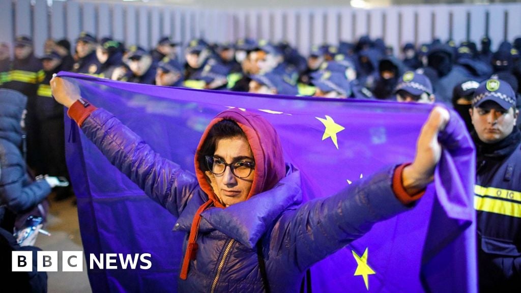 Featured image for Georgia Faces Unrest After Halting EU Membership Bid