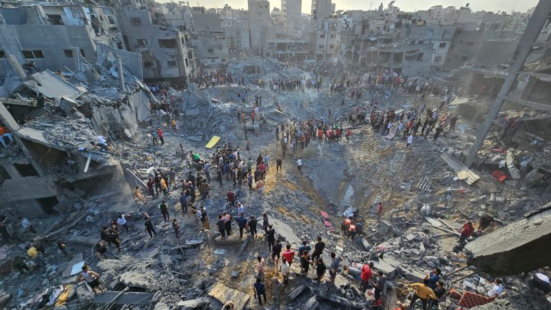 "Israel's Airstrikes on Gaza Escalate, Refugee Camp Targeted"