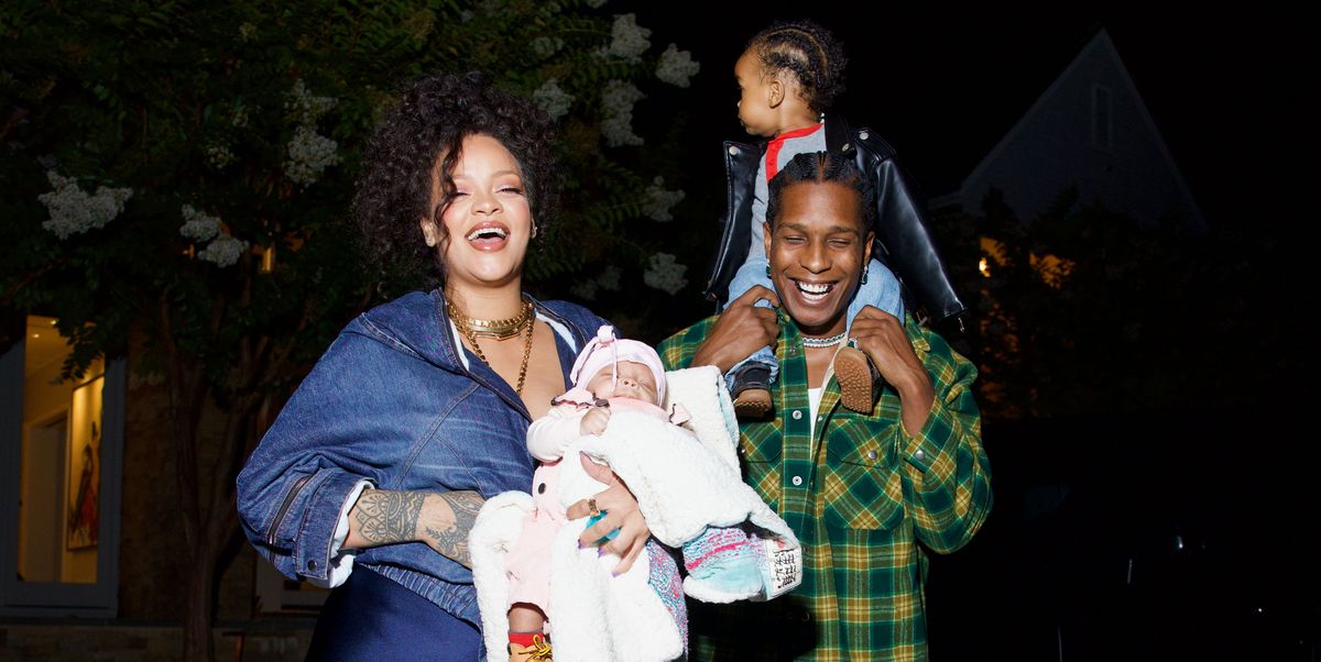 Featured image for "Rihanna and A$AP Rocky Introduce Baby Riot Rose to Big Brother RZA in Adorable Photos"
