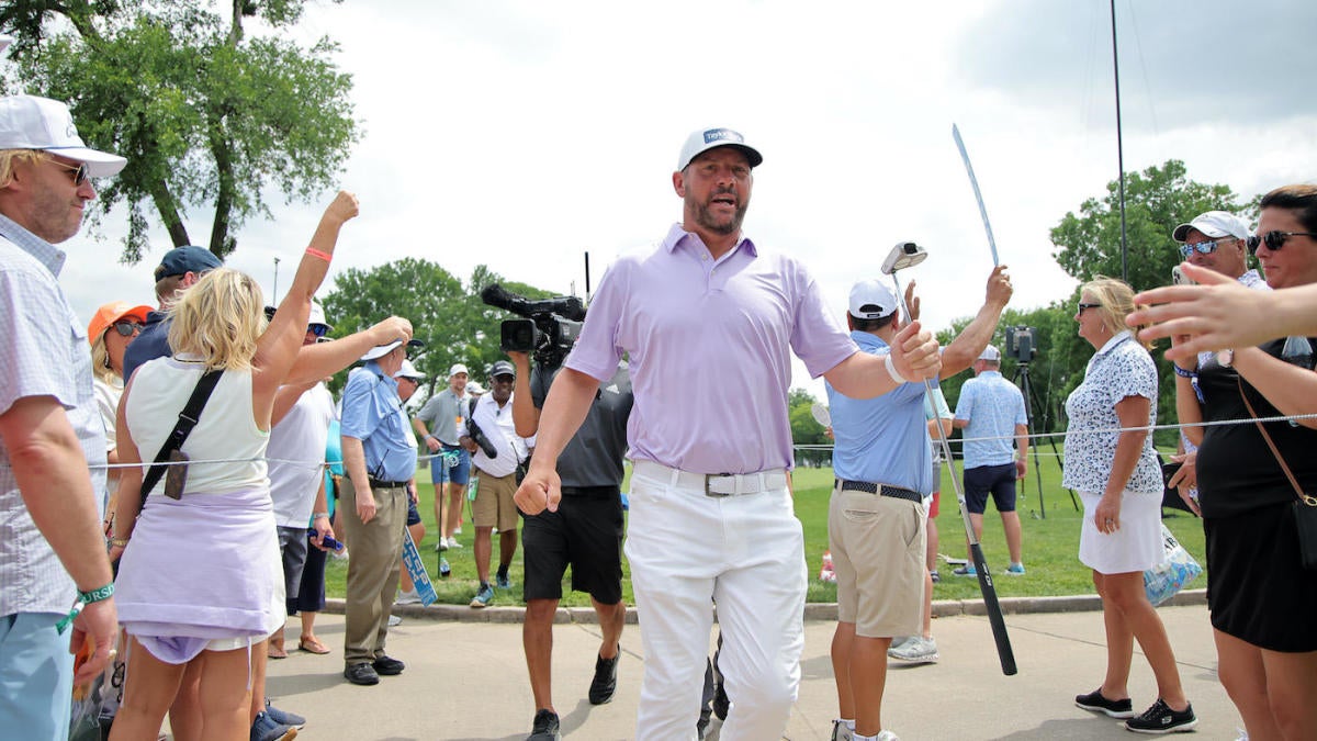 Featured image for Michael Block's Par Save and Struggles at Charles Schwab Challenge Highlight Round 1.