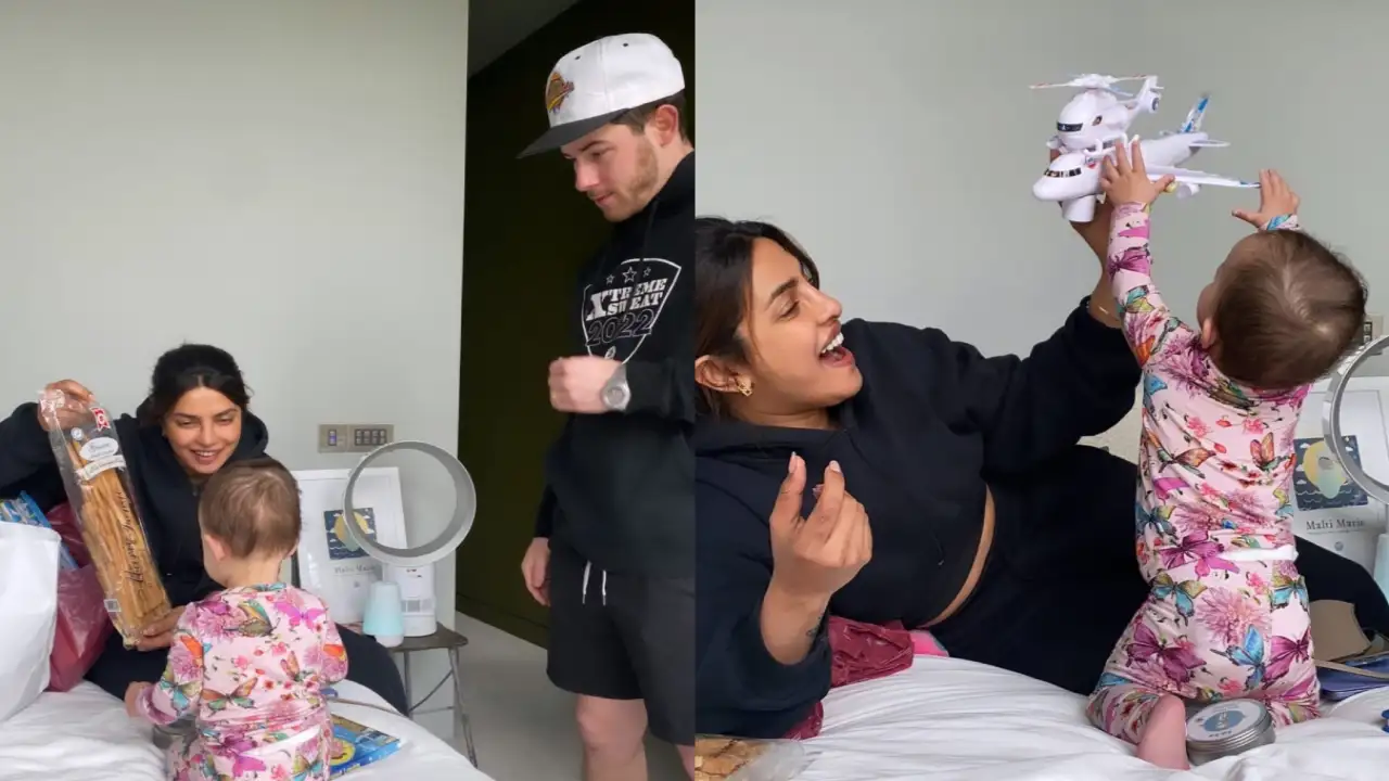 Featured image for "Priyanka Chopra and Nick Jonas Reunite with Daughter Malti Marie, Surprise Her with Italian Treat"