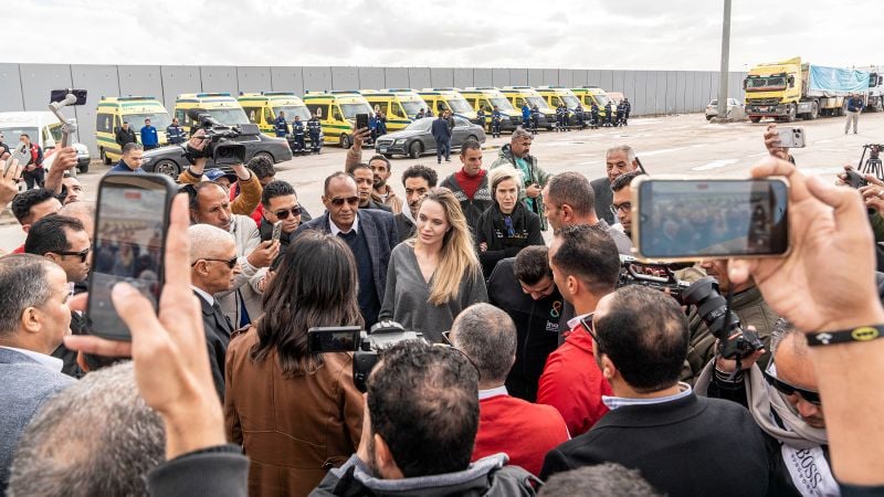 Featured image for Angelina Jolie Visits Rafah Crossing to Support Gaza Aid Efforts