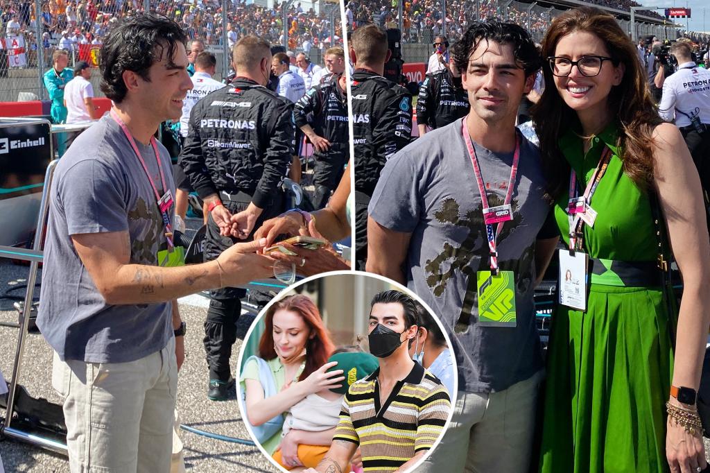 Featured image for Joe Jonas Finds Happiness at US Grand Prix Amid Custody Battle and Divorce
