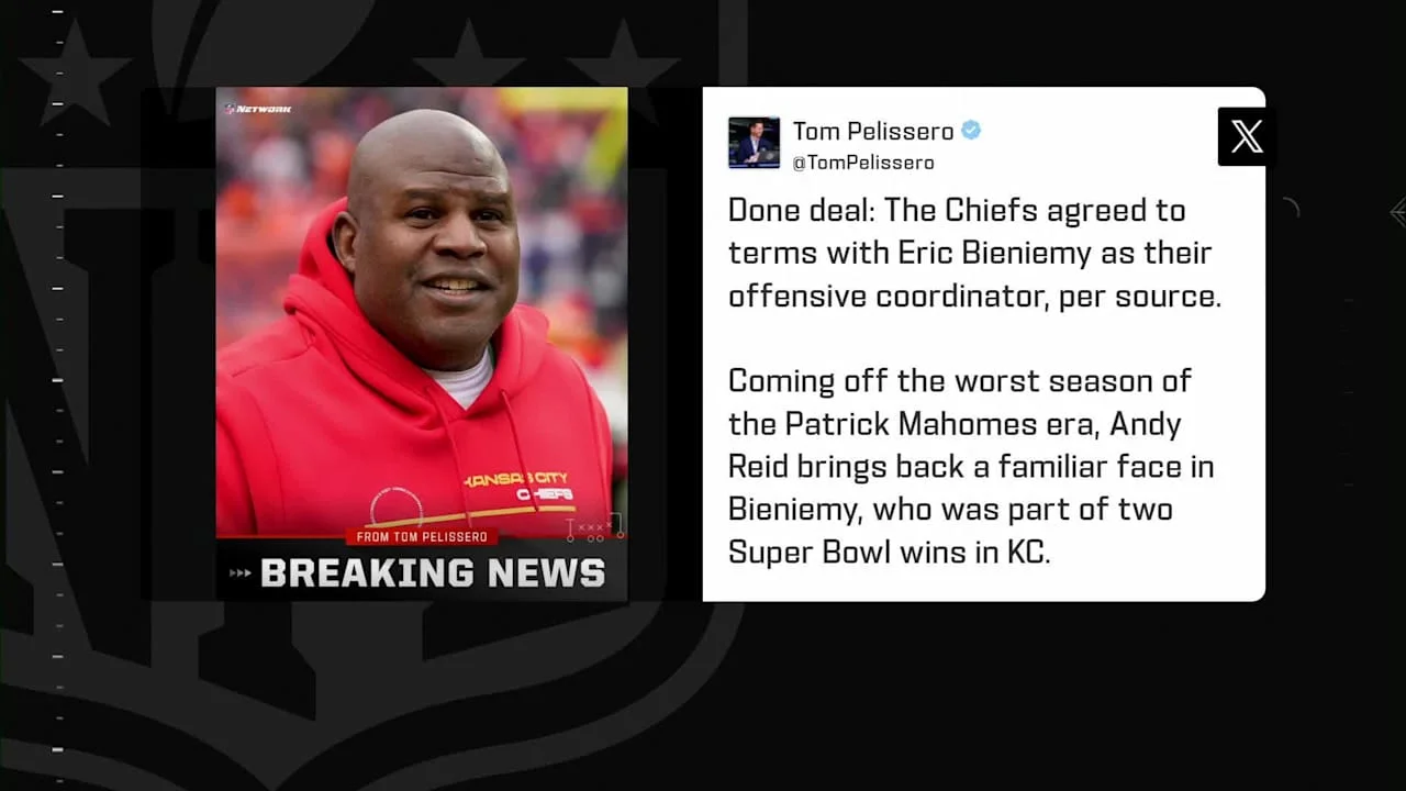 Chiefs Rehire Bieniemy to Lead Offense in 2026