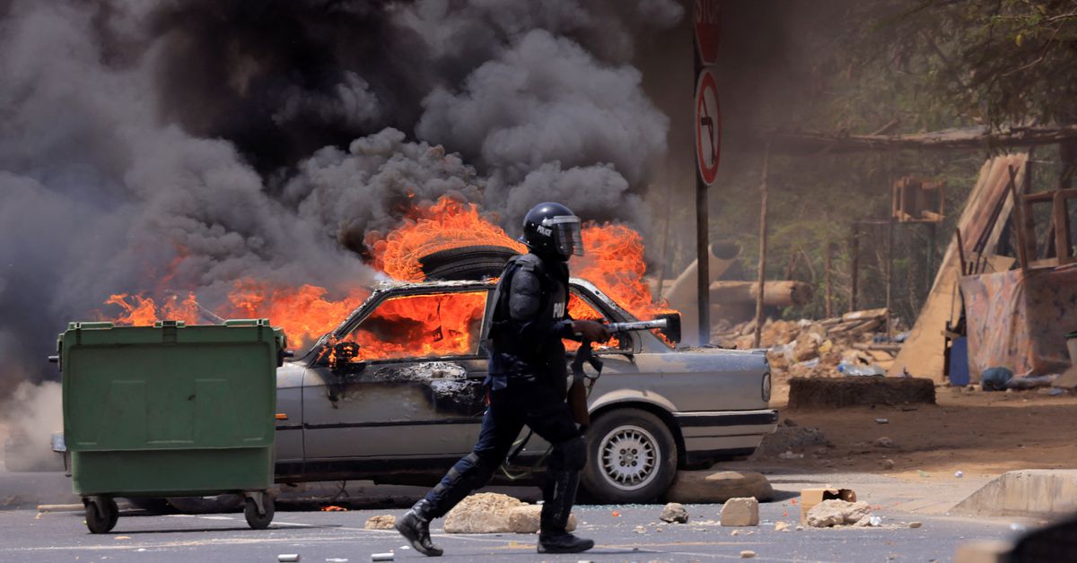 Senegal's Sonko sentenced to jail sparks protests and potential arrest.