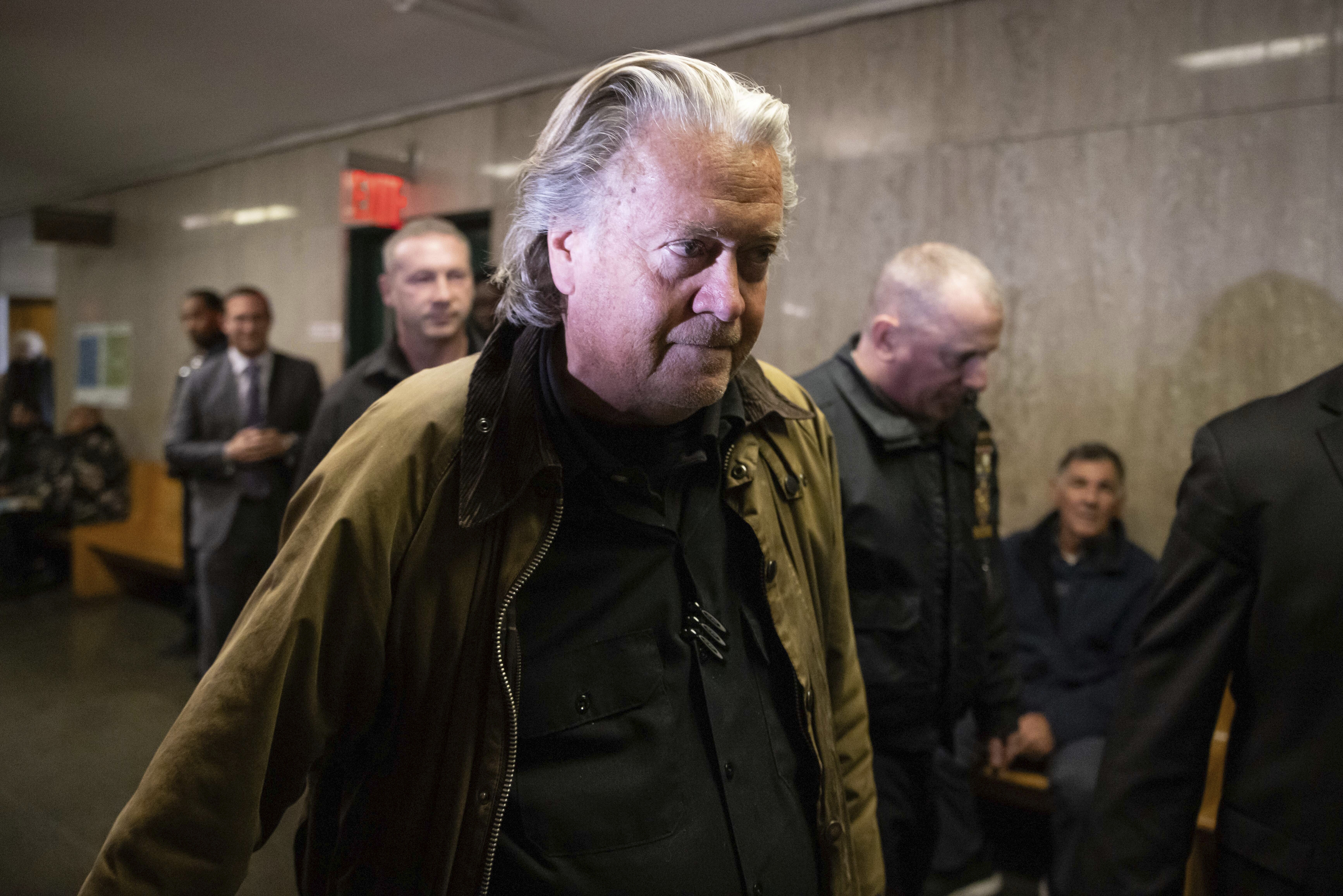 Featured image for Steve Bannon's Border Wall Fraud Trial Delayed to February