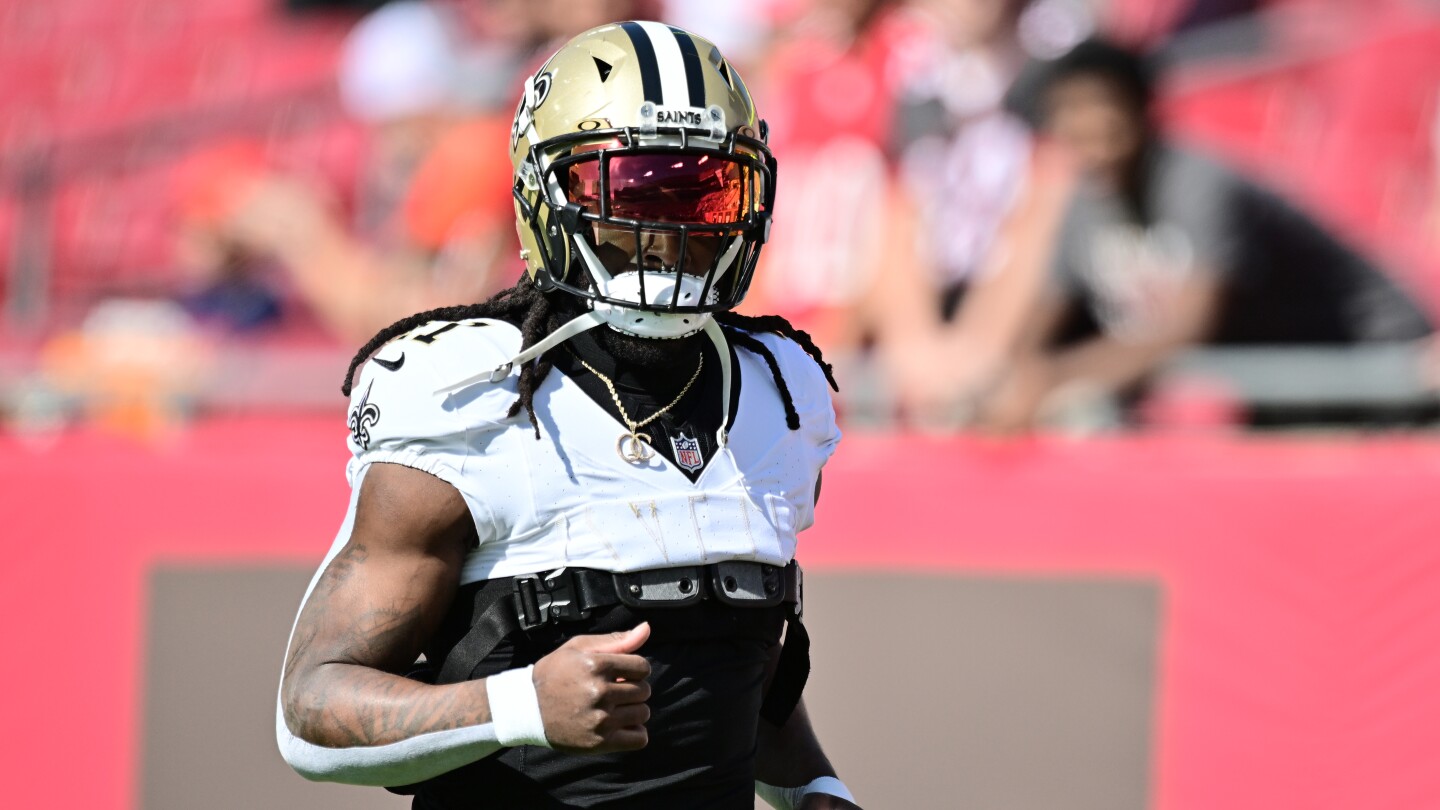 Featured image for "Saints' Alvin Kamara Sidelined by Ankle Injury, Ridder Starts for Falcons in Week 18 Clash"