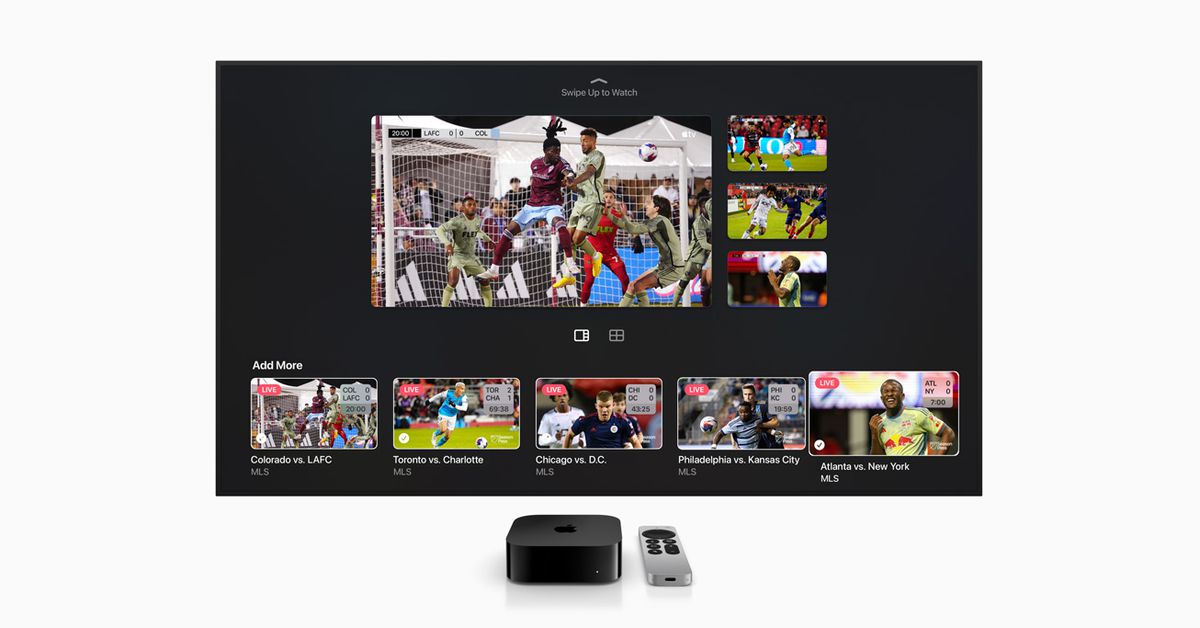 "Apple TV introduces Multiview for live sports viewing"