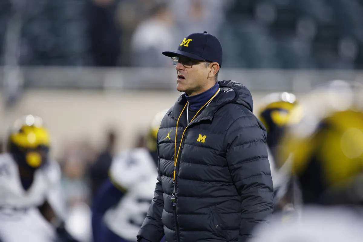 Featured image for Jim Harbaugh Denies Sign-Stealing Allegations and Contract Rescission Reports