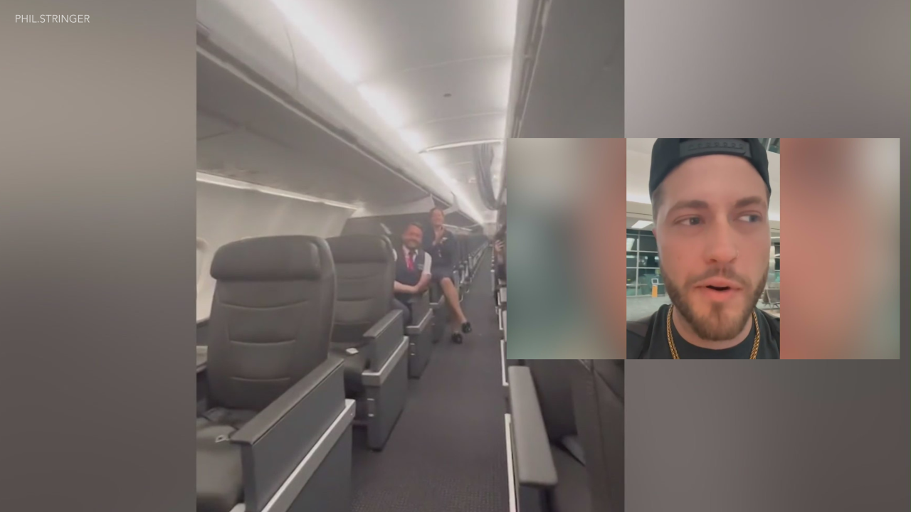 Man enjoys private party on flight after 18-hour delay.