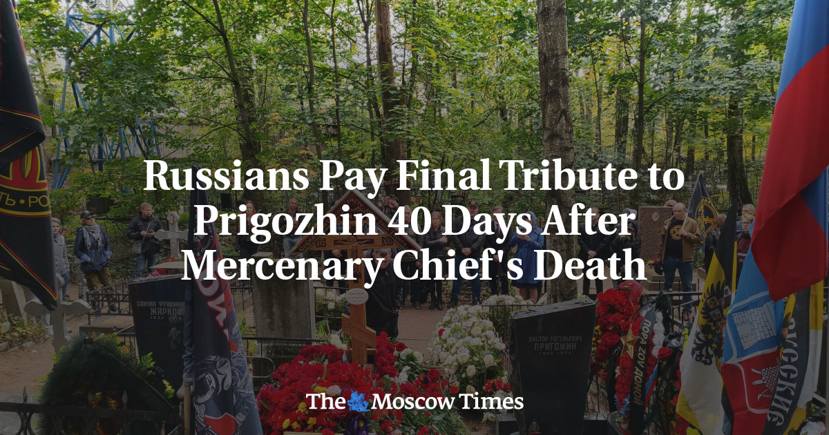 Featured image for "Russians Bid Farewell to Prigozhin, Honoring Fallen Mercenary Chief"