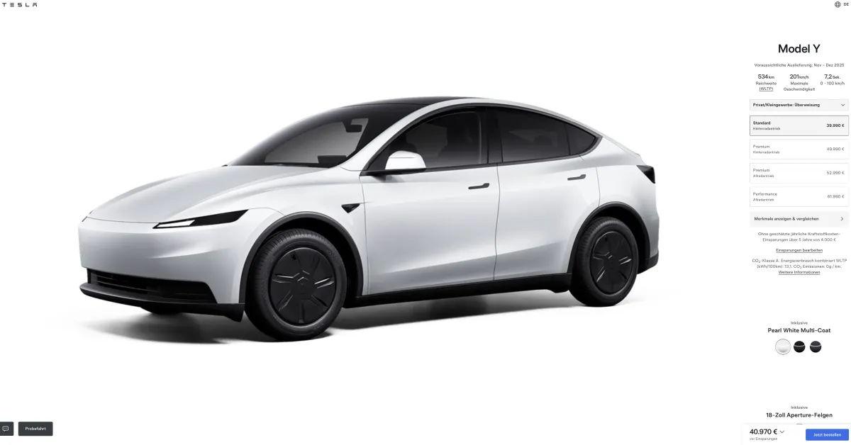 Featured image for Tesla Unveils More Affordable Model Y in EU Amid Stock Wobbles