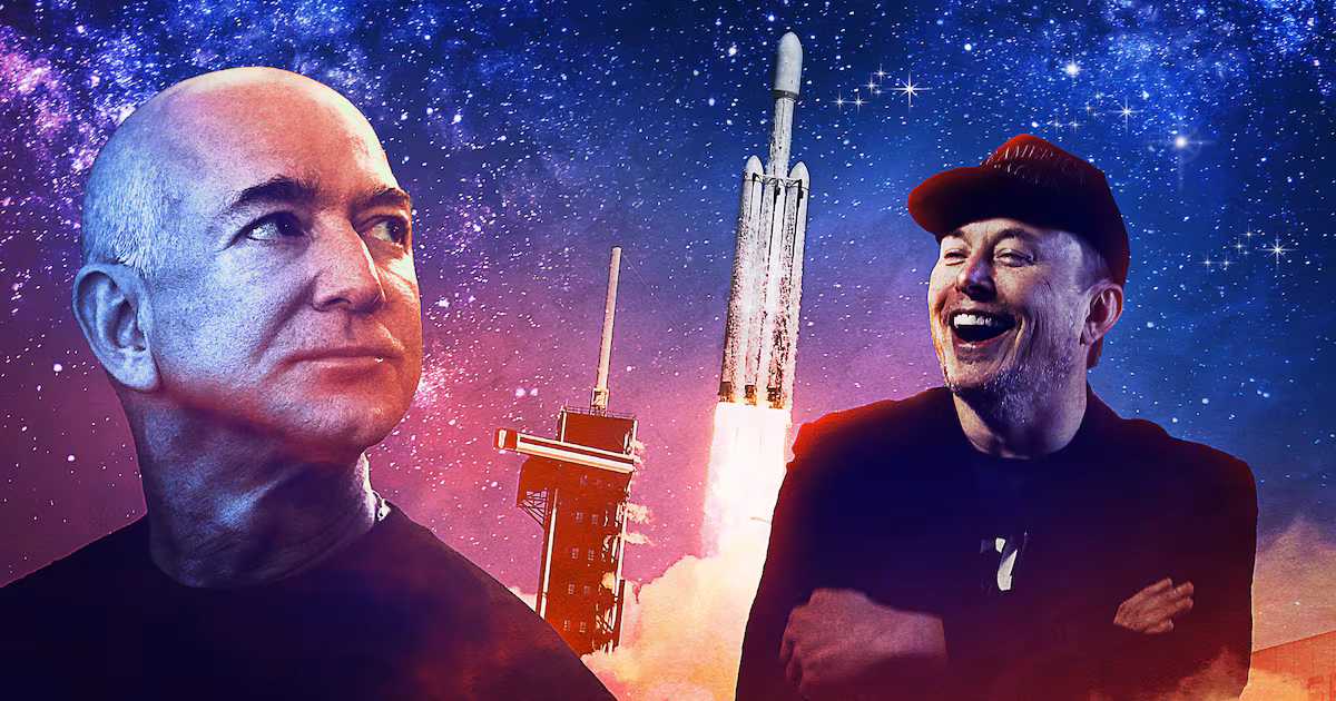 Elon Musk's Two-Decade Dominance Over Bezos in Space