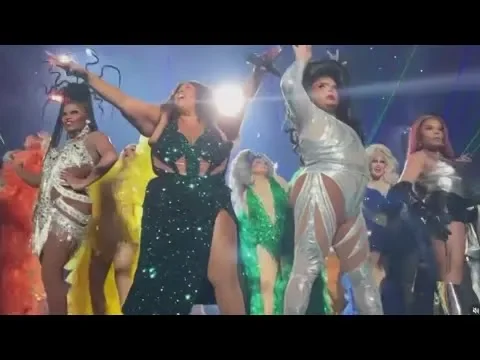 Lizzo Takes a Stand Against Tennessee Drag Bill with Drag Queens Onstage.
