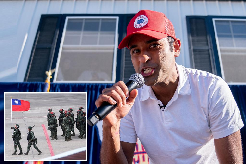 "Ramaswamy's stance on Taiwan: From defending to potentially allowing China's invasion"
