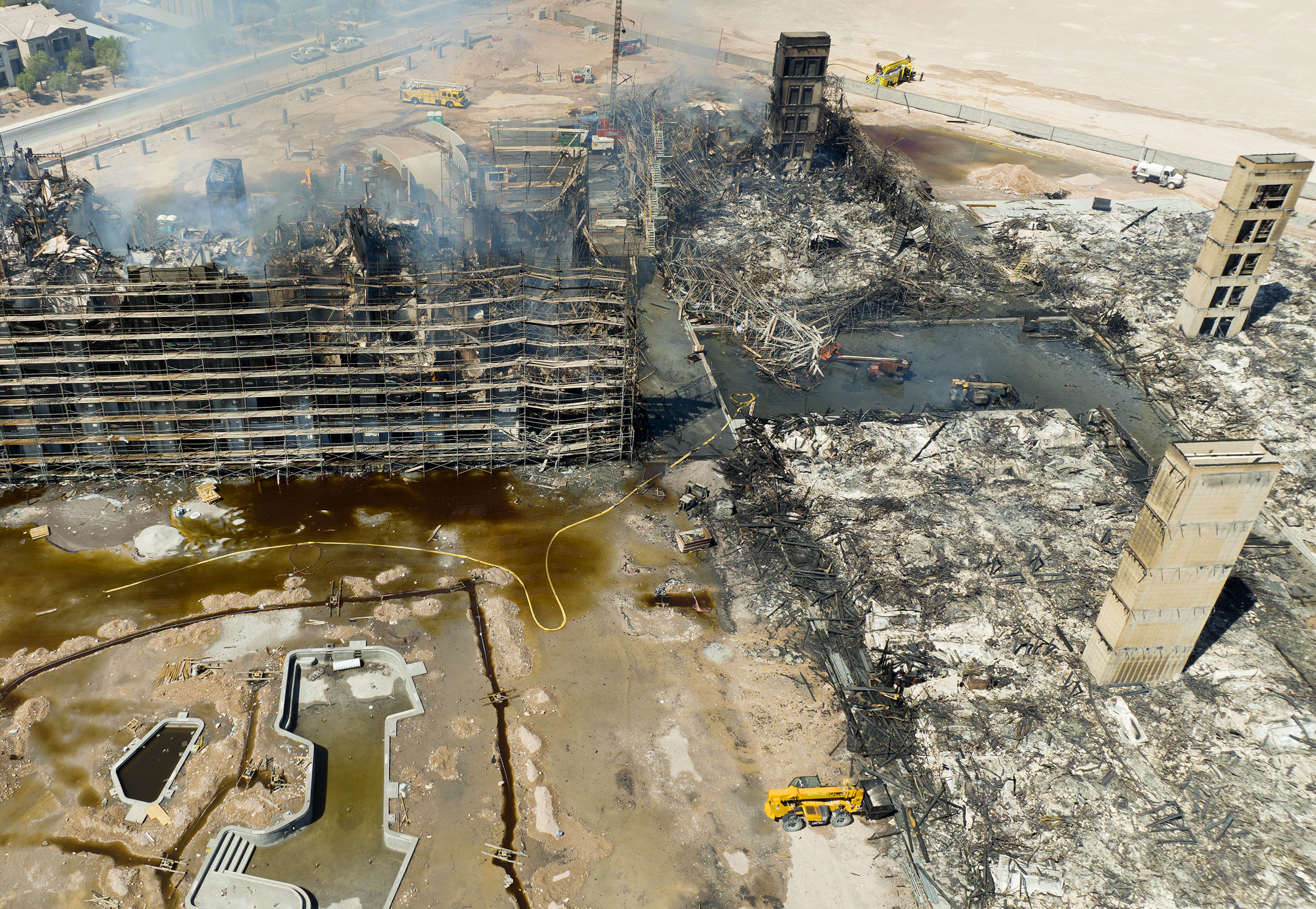 Southwest Las Vegas Building Destroyed in Devastating Fire.