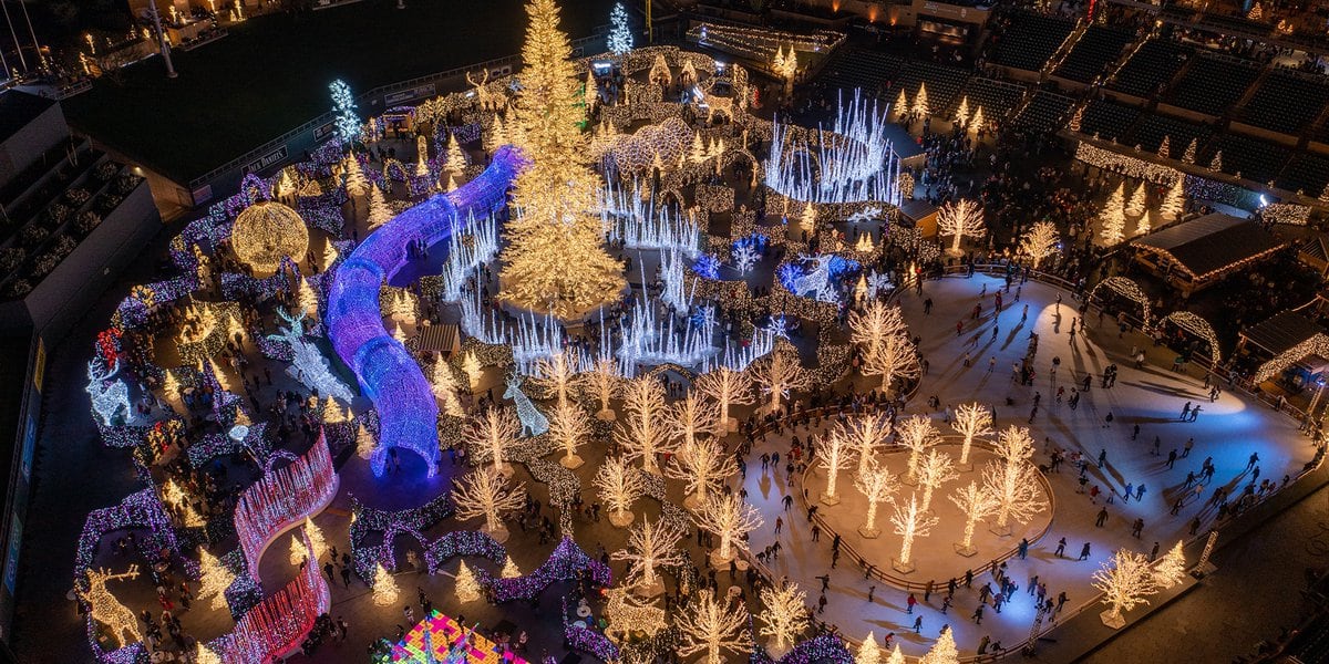 Enchant's Christmas Village Lights up KC's Legends Field